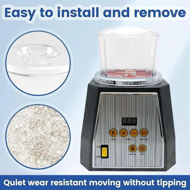 Alt view image 4 of 7 - KT-130 Magnetic Clear Tumbler Bucket Polishing Bucket Drums Magnetic Tumbler Polisher Machine Drum/Accessory