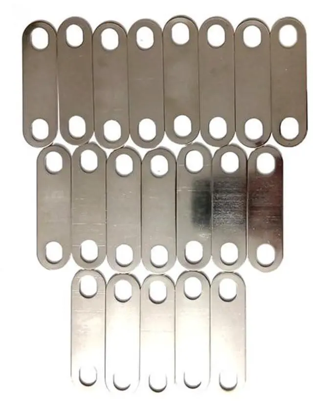Alt view image 4 of 6 - 20pc LTO Bus Bars Connector Posts Straps Clips 65mm Hole Central Pitch Oval Hole for Yinlong 66160 Lithium Titanate Cell