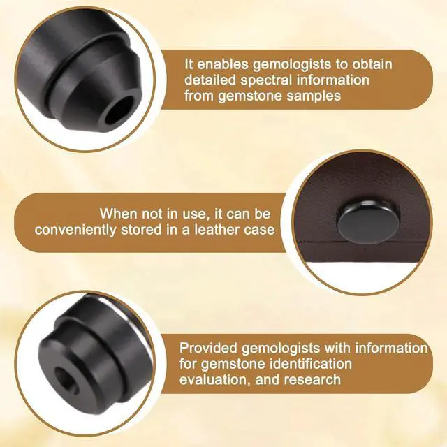 Alt view image 5 of 7 - Pocket Gemological Spectroscope Diffraction 18mm in Diameter Medium Size Jeweller Gem Stone Tool