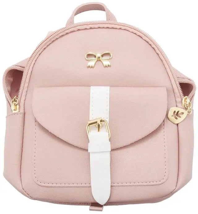 Main image of Mini Backpack Small Diagonal Bag Leather Backpack Cute Bow Backpack Ladies Wallet