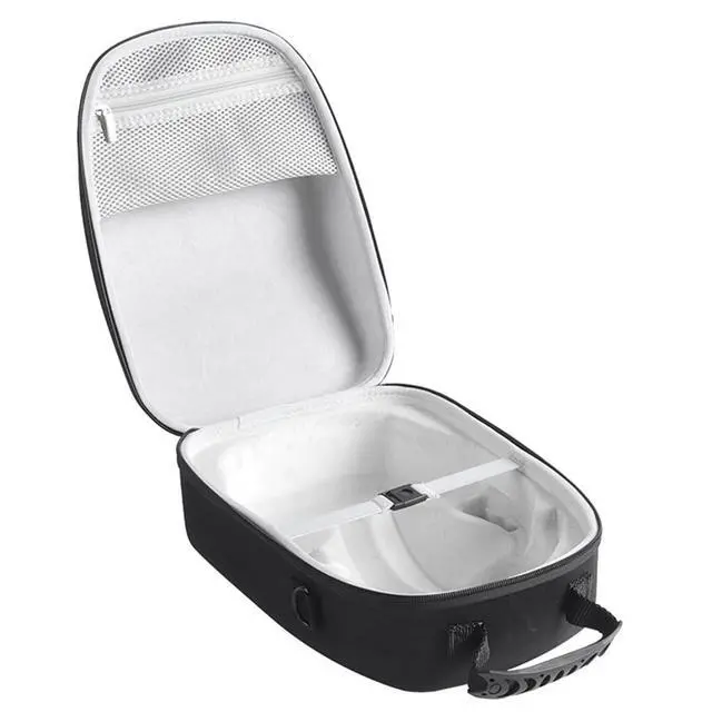 Alt view image 3 of 5 - Glasses Handbag EVA Protective Storage Cases with Handle Large-Capacity Dustproof Wear- for PS VR2 Glasses A Black