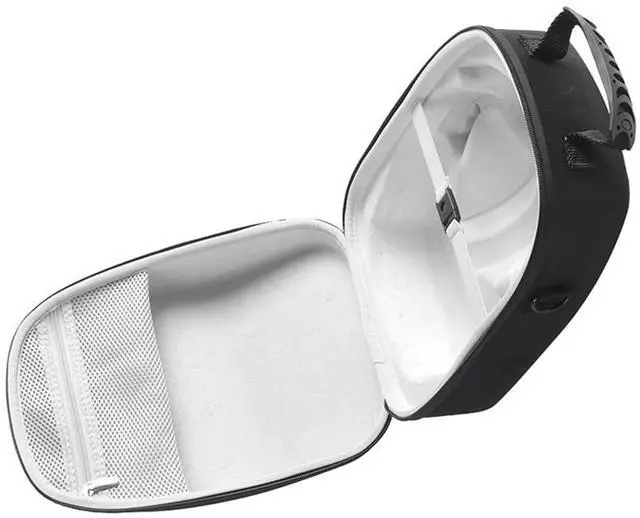 Alt view image 5 of 5 - Glasses Handbag EVA Protective Storage Cases with Handle Large-Capacity Dustproof Wear- for PS VR2 Glasses A Black