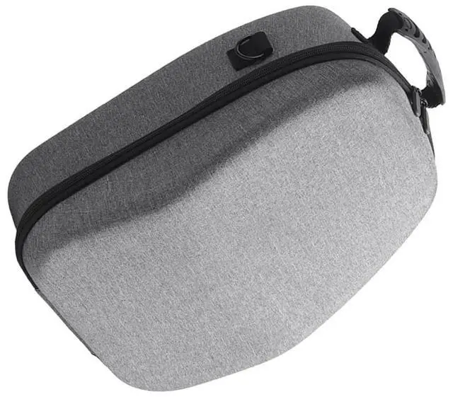 Alt view image 3 of 5 - Glasses Handbag EVA Protective Storage Cases with Handle Large-Capacity Dustproof Wear- for PS VR2 Glasses B Silver Gray