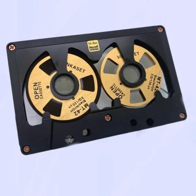 Alt view image 2 of 6 - Cassette Audio Reel to Reel 50 Minute Blank Tape Double Sided Metal Reel Hollow Case Self-Made