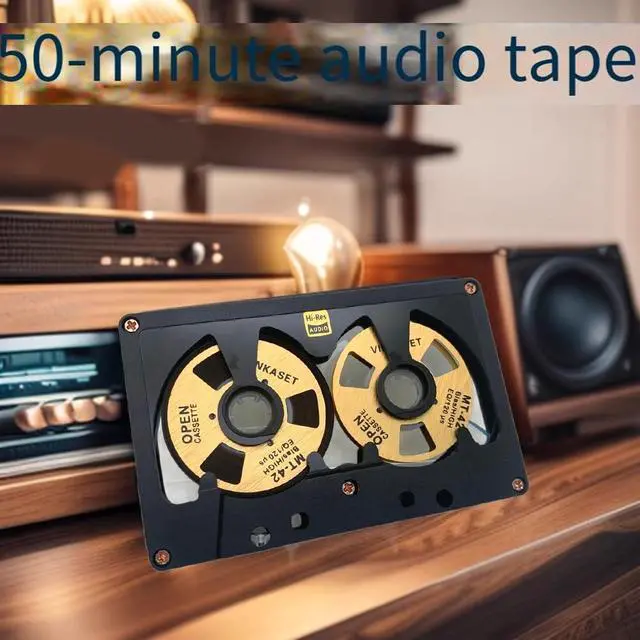 Alt view image 3 of 6 - Cassette Audio Reel to Reel 50 Minute Blank Tape Double Sided Metal Reel Hollow Case Self-Made