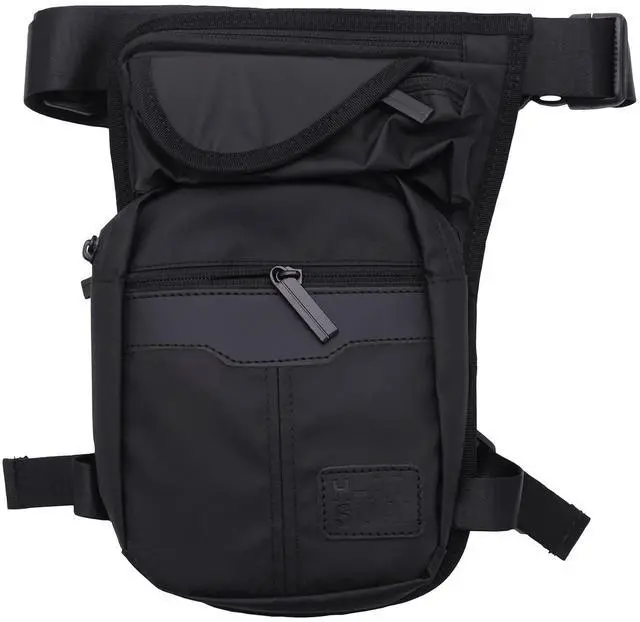 Main image of Leg Bag Nylon Men Drop Fanny Pack Motorcycle Riding Casual Shoulder Body Thigh Male Hip Belt Waist Bags Thigh