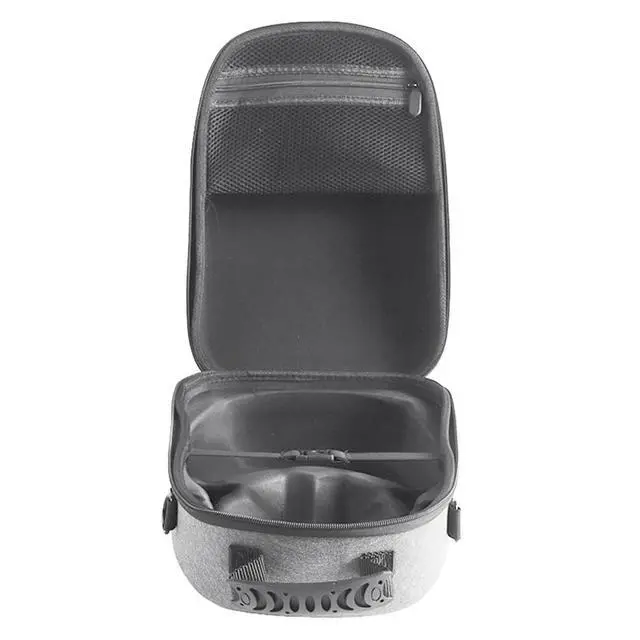 Alt view image 5 of 5 - Glasses Handbag EVA Protective Storage Cases with Handle Large-Capacity Dustproof Wear- for PS VR2 Glasses B Silver Gray