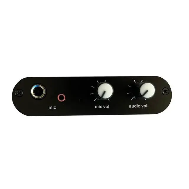 Alt view image 5 of 6 - 6.5mm Dynamic Microphone 3.5mm Condenser Microphone Headphone Amplifier Audio Preamplifier Mixing Board MA-2S