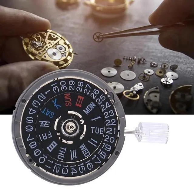 Alt view image 3 of 7 - NH36 Movement Mechanical Watch 3.8 Crown Position Replacement Spare Parts Watch Movement for Diver's MOD Sub 24 Jewels