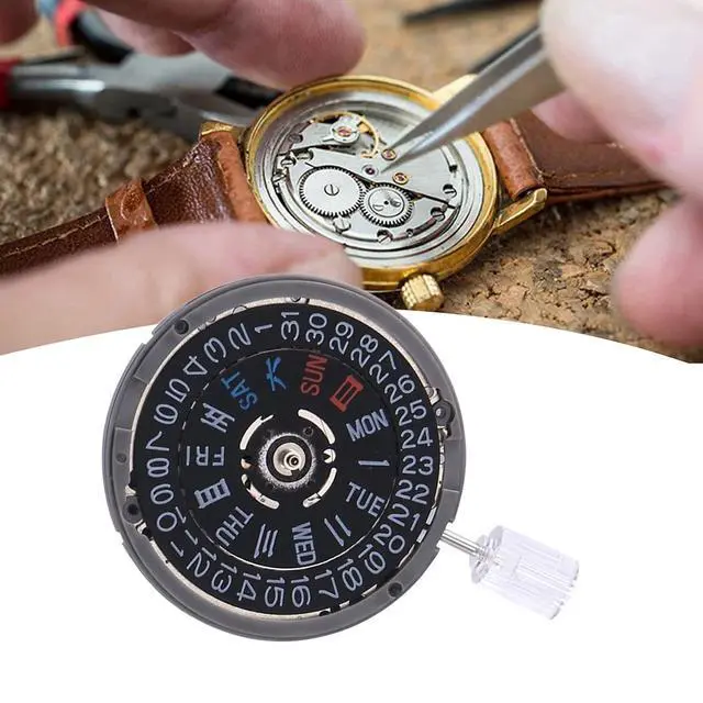Alt view image 4 of 7 - NH36 Movement Mechanical Watch 3.8 Crown Position Replacement Spare Parts Watch Movement for Diver's MOD Sub 24 Jewels