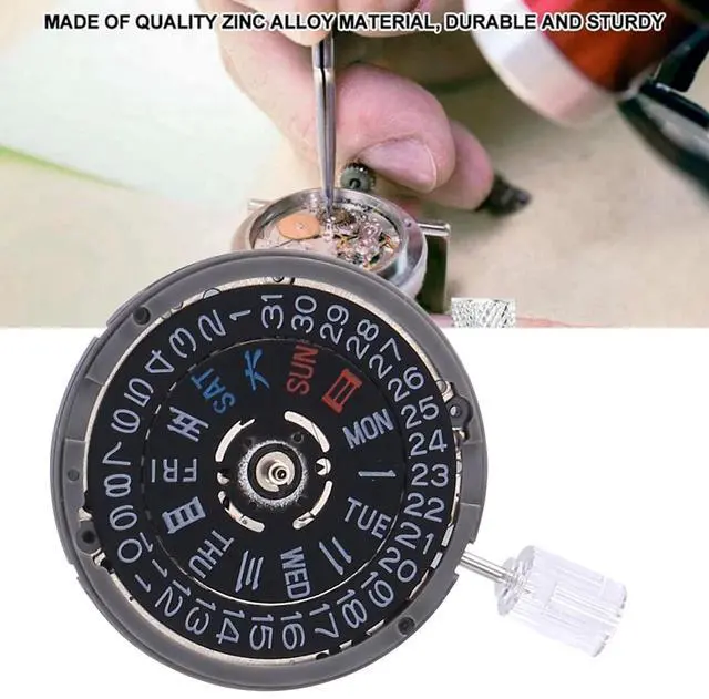 Alt view image 5 of 7 - NH36 Movement Mechanical Watch 3.8 Crown Position Replacement Spare Parts Watch Movement for Diver's MOD Sub 24 Jewels