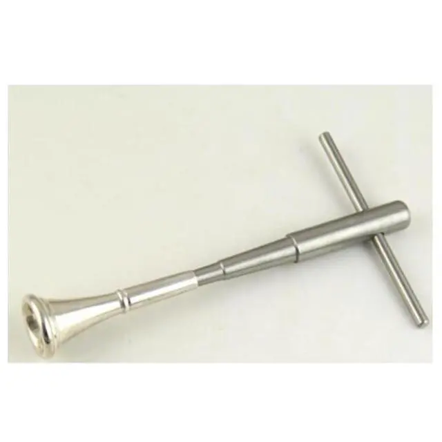 Alt view image 7 of 7 - Wind Instrument Repair Tool Trumpet Mouthpiece Truing Tool Simple Dents Removing Metal Repairer Big Easy Install