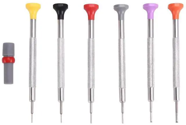 Main image of 6Pcs T-Shaped Anti Slip Screwdrivers Set for 3135 2135 Movement Watch Repair Screwdriver Watch Repair Tool