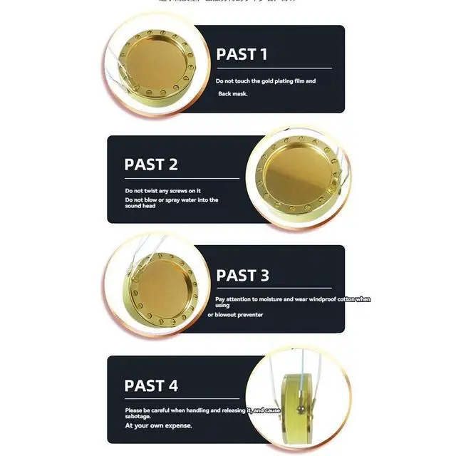Alt view image 3 of 7 - Microphone Diaphragm Core Capsule Large Diaphragm Condenser Microphone Accessories 34MM for Studio Record