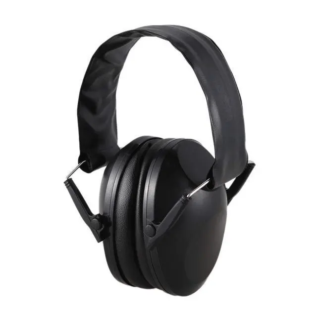 Alt view image 2 of 7 - Foldable Hearing Ear Protection Hunting Sports Ear Muff Noise Cancelling Earmuff Ear Protection Ear Plugs,Black