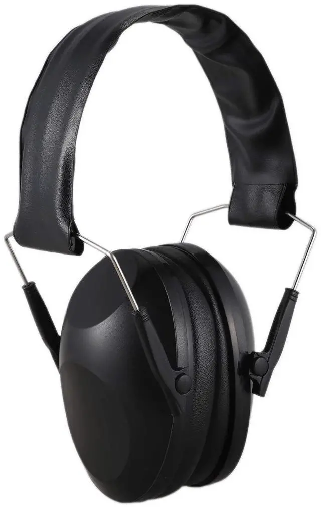 Alt view image 6 of 7 - Foldable Hearing Ear Protection Hunting Sports Ear Muff Noise Cancelling Earmuff Ear Protection Ear Plugs,Black