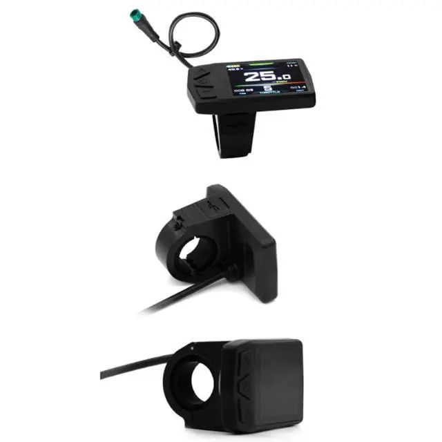 Alt view image 7 of 7 - Ebike Display for KT TF01U 24V 36V 48V Intelligent Colorful LCD Meter Waterproof Joint Electric Bicycle Meter