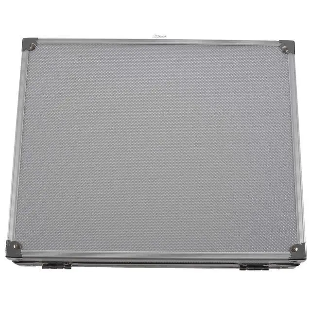 Alt view image 2 of 7 - Useful Aluminium Watches Box 12 Grid Slots Jewelry Watches Display Storage Box Square Case Suede Inside Rectangle Watch Holder