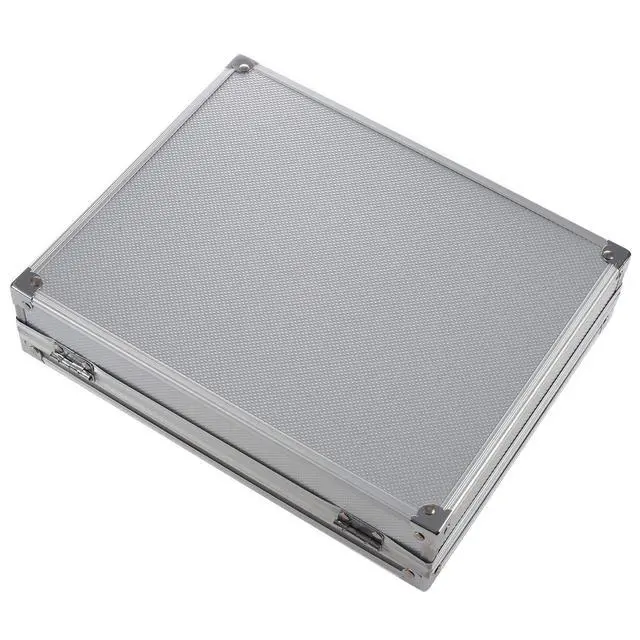 Alt view image 6 of 7 - Useful Aluminium Watches Box 12 Grid Slots Jewelry Watches Display Storage Box Square Case Suede Inside Rectangle Watch Holder