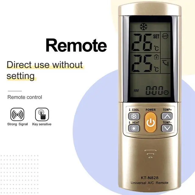 Alt view image 2 of 6 - KT-N828 Universal AC Remote Control Conditioner Remote Control KT-N828 Efficient Replacement Remote