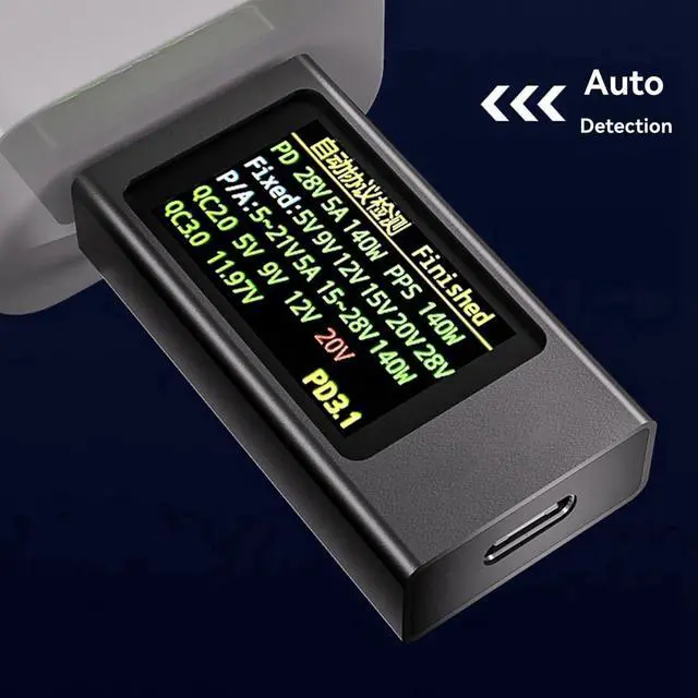 Alt view image 5 of 7 - KWS-X1 Power Meter Type-C Tester Multifunction Digital Display DC Voltage Ammeter Power Meter for Electrician Tool