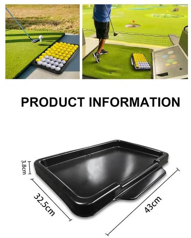 Alt view image 7 of 7 - Golf Ball Container Tray Golf Ball Dispenser Golf Supplies Golf Practice Accessories