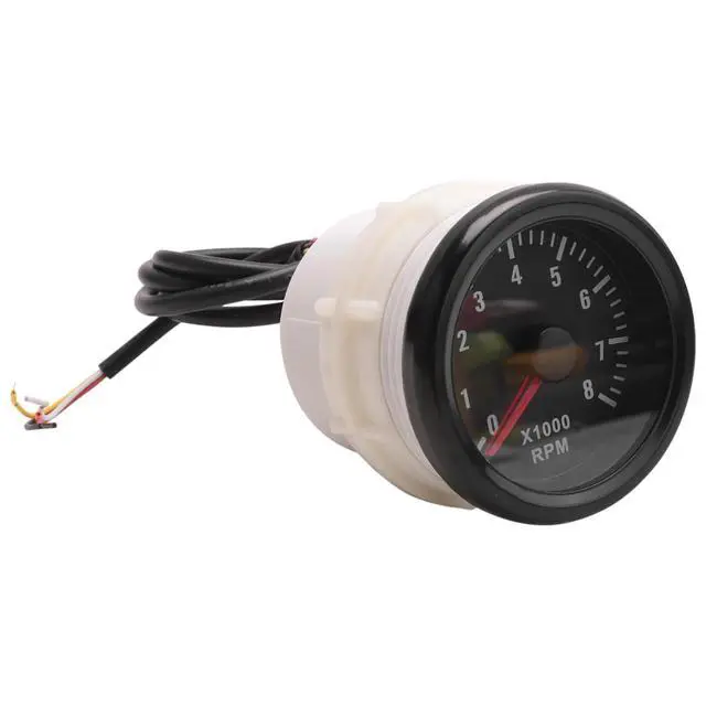 Main image of 52MM Electrical Tachometer 0-8000 RPM 2" RPM Tacho Meter for 2 3 4 5 6 8 Cylinder Gasoline Engine Car Boat Yacht
