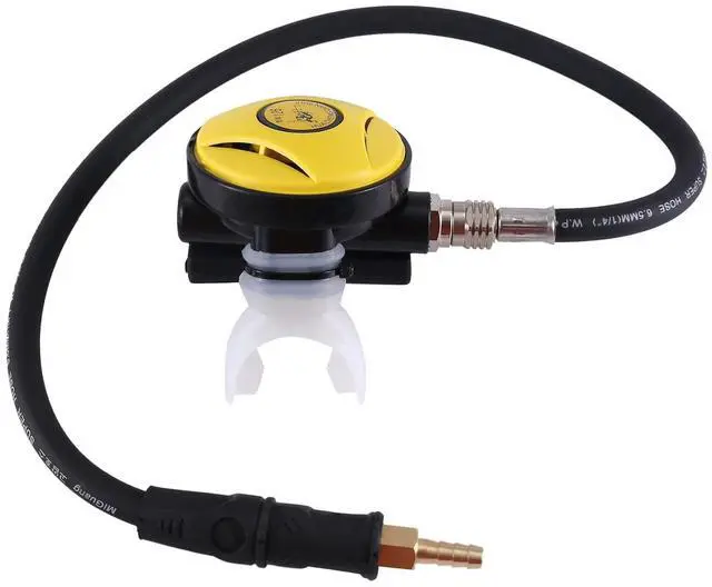 Main image of Scuba Diving Diver Regulator Diving Snorkel Tube Snorkeling Equipment Pressure Reducer 2Nd Dive Diving Regulator-Yellow