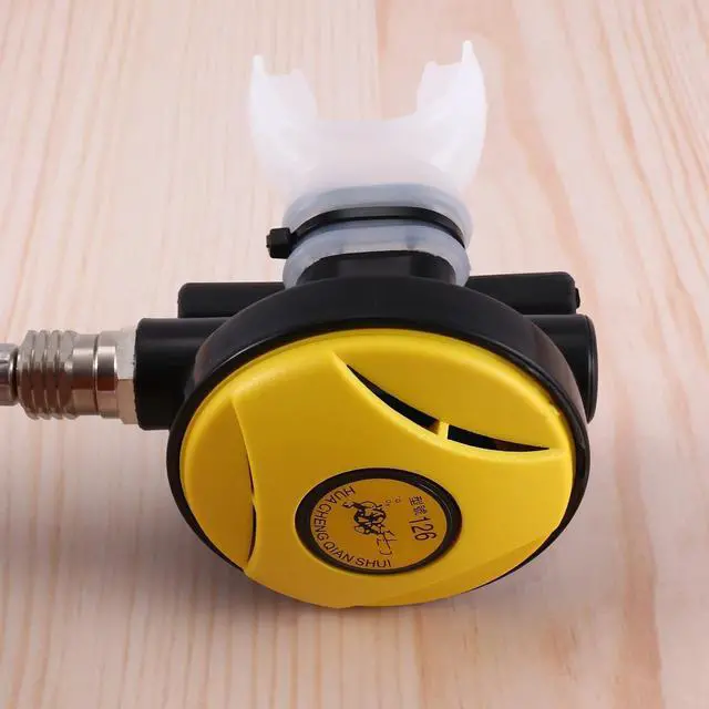 Alt view image 3 of 7 - Scuba Diving Diver Regulator Diving Snorkel Tube Snorkeling Equipment Pressure Reducer 2Nd Dive Diving Regulator-Yellow