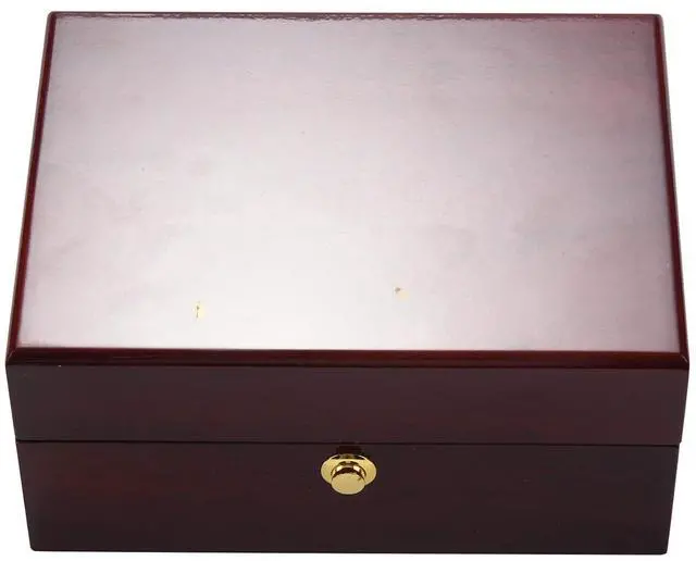 Main image of Large Size Wood Lacquered Glossy Single Watch Box with PU Leather Cushion