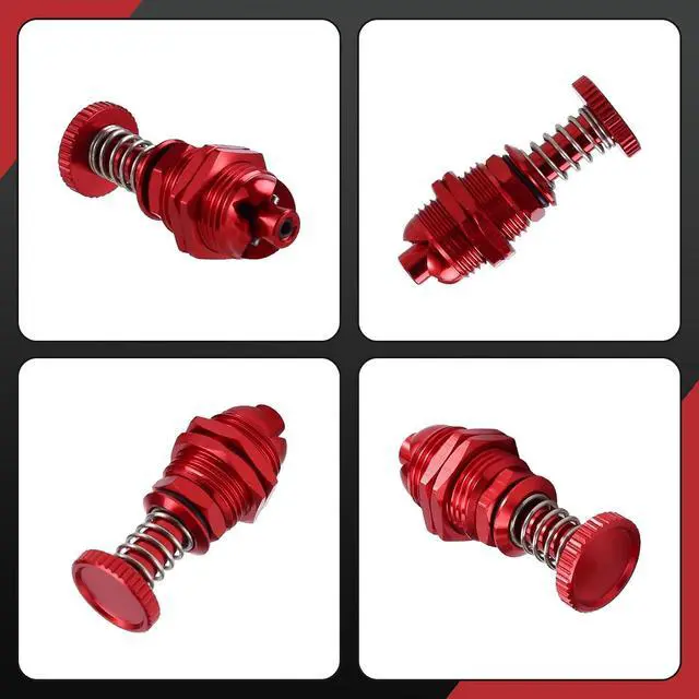 Alt view image 6 of 7 - 2Pcs 35mm Height Push Butto Hatch Cabin Spring Cover Lock for RC Boat Ship Body Shell Spare Parts Red
