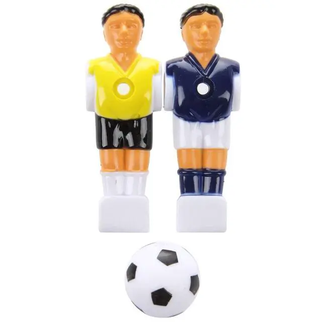 Alt view image 3 of 7 - 22Pcs Foosball Man Table Guys Man Soccer Player Part Yellow+Royal Blue with Ball