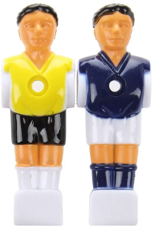 Alt view image 5 of 7 - 22Pcs Foosball Man Table Guys Man Soccer Player Part Yellow+Royal Blue with Ball