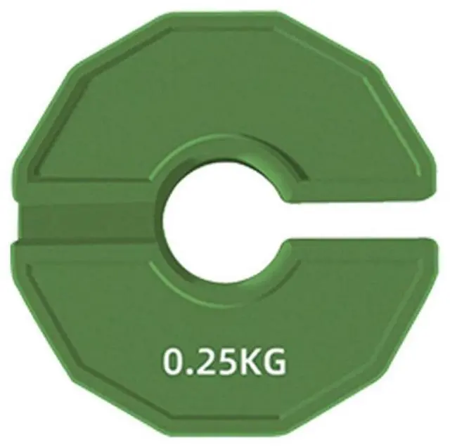 Alt view image 3 of 6 - 2PCS Gym Micro-Type Plates Dumbbell Fractional Weight Plate Rubber Fractional Weight Plates Plates Add-on Aperture 35mm 0.25KG