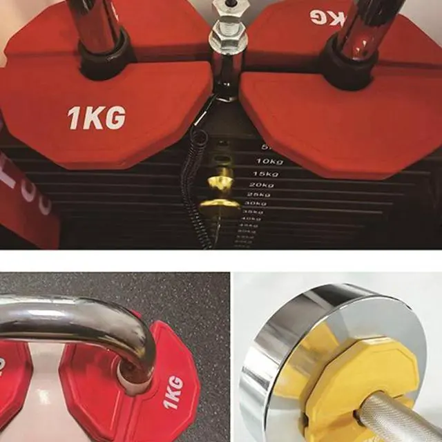 Alt view image 4 of 6 - 2PCS Gym Micro-Type Plates Dumbbell Fractional Weight Plate Rubber Fractional Weight Plates Plates Add-on Aperture 35mm 0.25KG