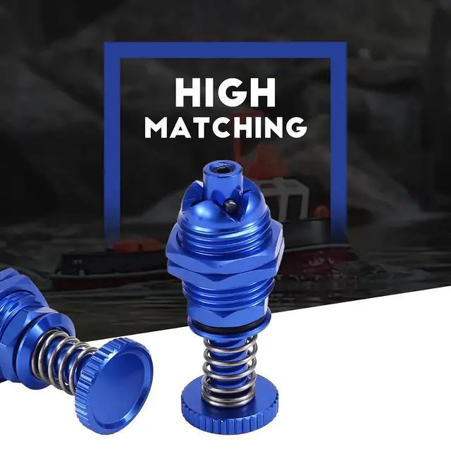 Alt view image 7 of 7 - 2Pcs 35mm Height Push Butto Hatch Cabin Spring Cover Lock for RC Boat Ship Body Shell Spare Parts Blue