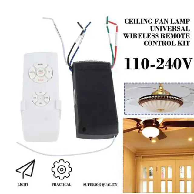Alt view image 3 of 6 - 110 220v Universal Smart Ceiling Fan Lamp Remote Controller Fans Light Switch Portable Anti-Skidding Receiver for Home