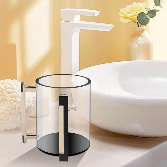 Alt view image 3 of 7 - Round Acrylic Hand Washing Cup with Two Metal Handles- Hand-Wash for Jewish Prayer Cup