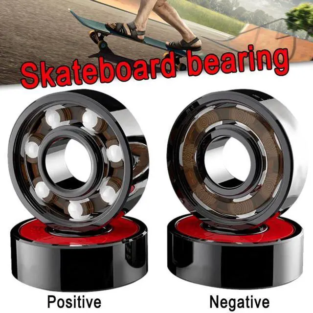 Alt view image 2 of 7 - 8Pcs Ceramic Bearings High Speed Wear for Skate Skateboard Wheel Roller Skate Bearings Easy Install Easy to Use