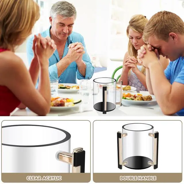 Alt view image 6 of 7 - Round Acrylic Hand Washing Cup with Two Metal Handles- Hand-Wash for Jewish Prayer Cup