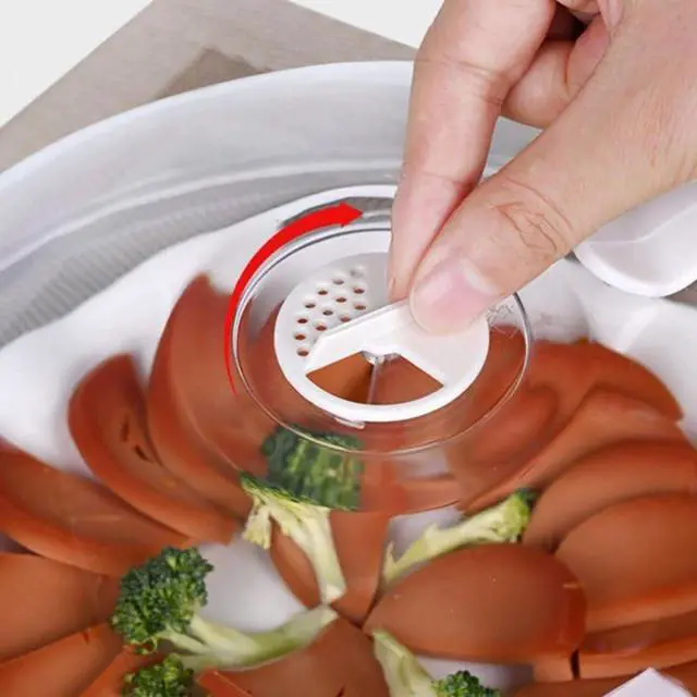 Alt view image 2 of 6 - with Steam Vents Dishwasher Safe Cooking Microwave Food Cover Microwave Plate Cover Anti-Splatter Lid Kitchen Tool Easy Install Easy to Use