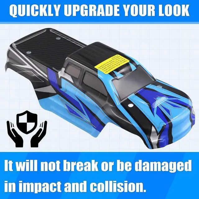Alt view image 2 of 7 - HBX 16889 16889A 16890 16890A SG1601 SG1602 RC Car Body Shell and Sticker B004-INV 1/16 RC Car Parts Accessories B