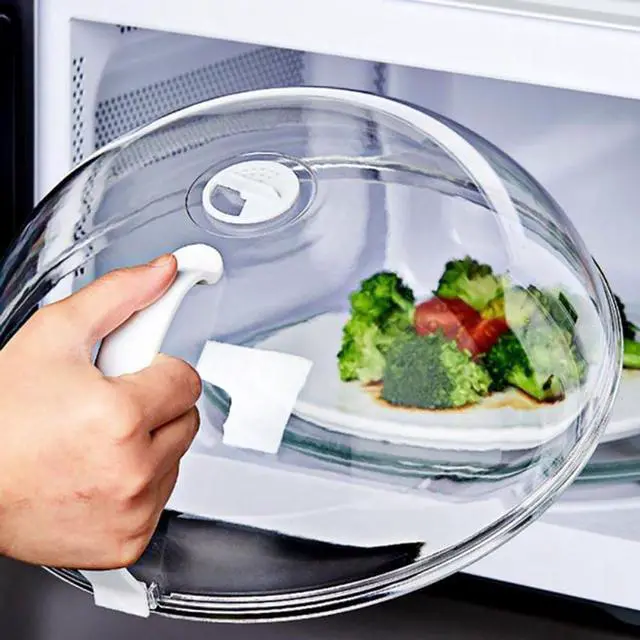 Alt view image 4 of 6 - with Steam Vents Dishwasher Safe Cooking Microwave Food Cover Microwave Plate Cover Anti-Splatter Lid Kitchen Tool Easy Install Easy to Use