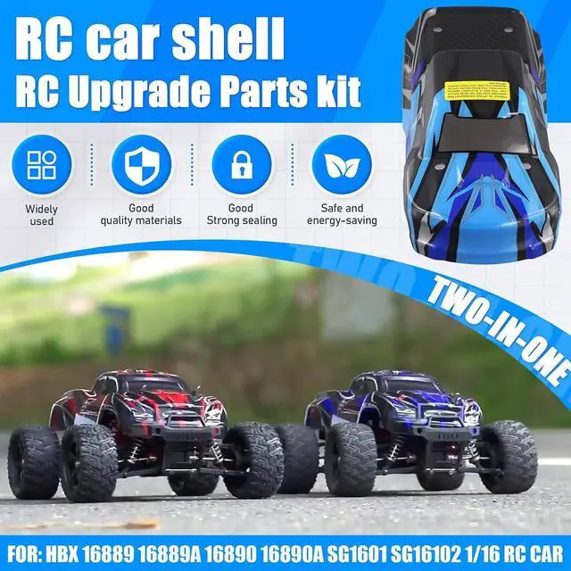 Alt view image 5 of 7 - HBX 16889 16889A 16890 16890A SG1601 SG1602 RC Car Body Shell and Sticker B004-INV 1/16 RC Car Parts Accessories B
