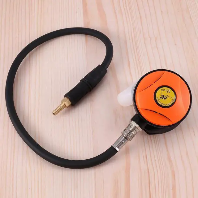 Alt view image 2 of 7 - Scuba Diving Diver Regulator Diving Snorkel Tube Snorkeling Equipment Pressure Reducer 2Nd Dive Diving Regulator-Orange