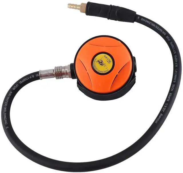 Alt view image 3 of 7 - Scuba Diving Diver Regulator Diving Snorkel Tube Snorkeling Equipment Pressure Reducer 2Nd Dive Diving Regulator-Orange