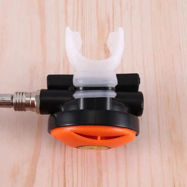 Alt view image 5 of 7 - Scuba Diving Diver Regulator Diving Snorkel Tube Snorkeling Equipment Pressure Reducer 2Nd Dive Diving Regulator-Orange