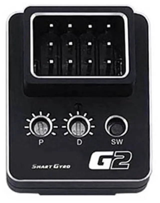 Main image of G2 Dual System Assisted Drift Car Gyroscope 8.4V High Voltage Suitable for 1/10 RC Remote Drift Car Aluminum Case A