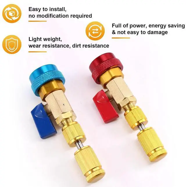 Alt view image 6 of 7 - Valve Core Tool Air Condition R134A Valve Core Refrigeration Schrader Valve Core Removal Replacement Equipment Valve Core Remover Tool