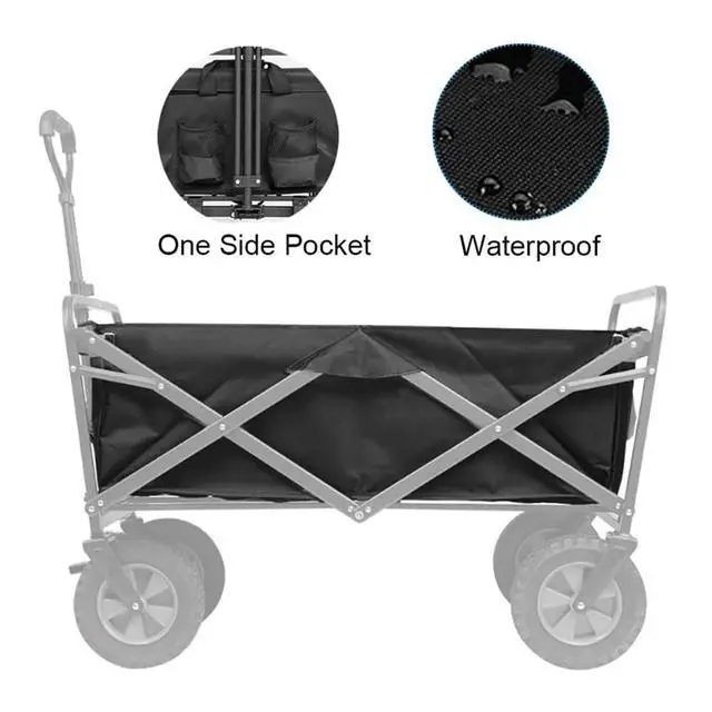 Alt view image 2 of 6 - Wagon Cart Liner Beach Cart Large Capacity Cloth Pocket for Wagon Cart/Camping Cart